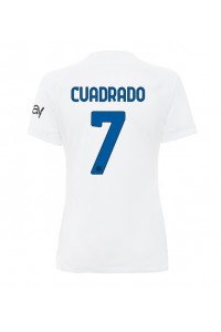 Inter Milan Juan Cuadrado #7 Jalkapallovaatteet Naisten Vieraspaita 2023-24 Lyhythihainen
